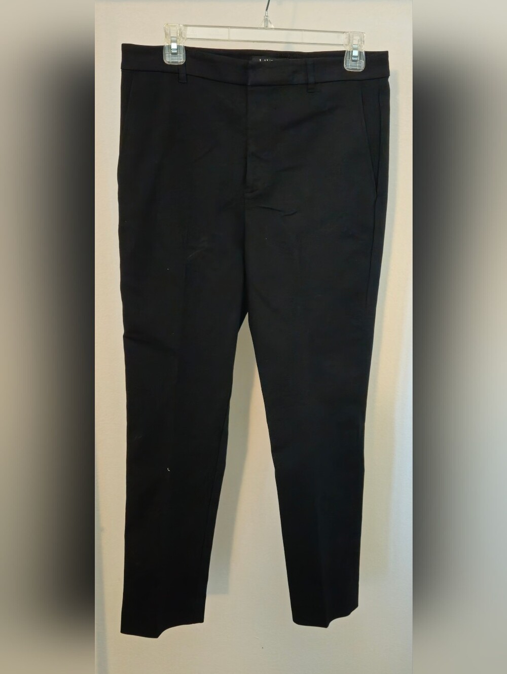 Womens Lauren Ralph Lauren Black Stretch Chino Pants Size 8